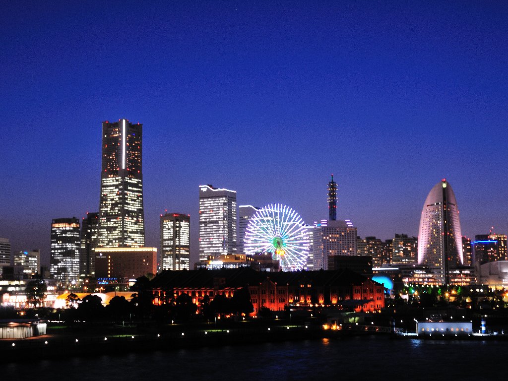 横浜大桟橋の夜景！